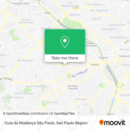 Guia de Mudança São Paulo map