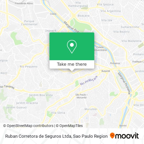 Mapa Ruban Corretora de Seguros Ltda