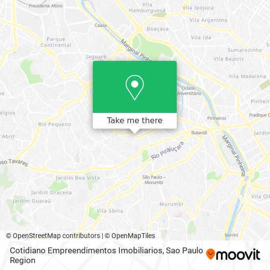 Cotidiano Empreendimentos Imobiliarios map