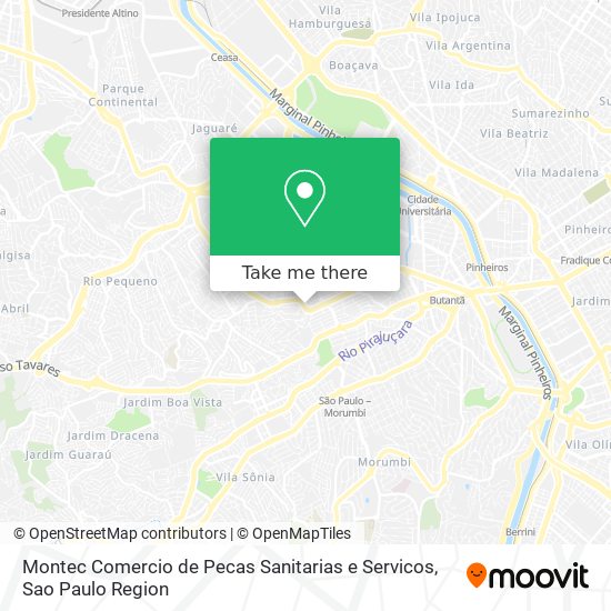 Montec Comercio de Pecas Sanitarias e Servicos map