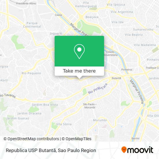 Republica USP Butantã map