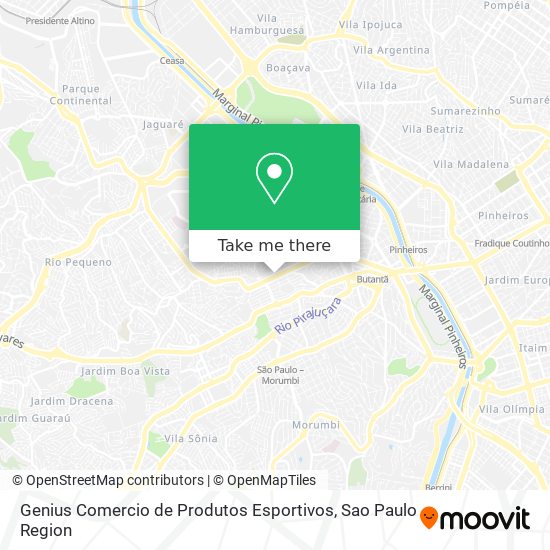 Mapa Genius Comercio de Produtos Esportivos