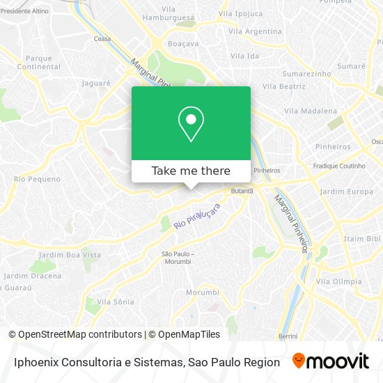 Mapa Iphoenix Consultoria e Sistemas