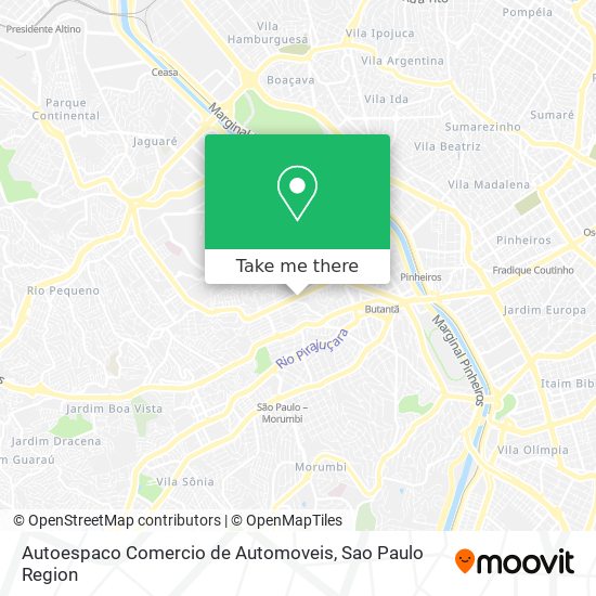 Autoespaco Comercio de Automoveis map