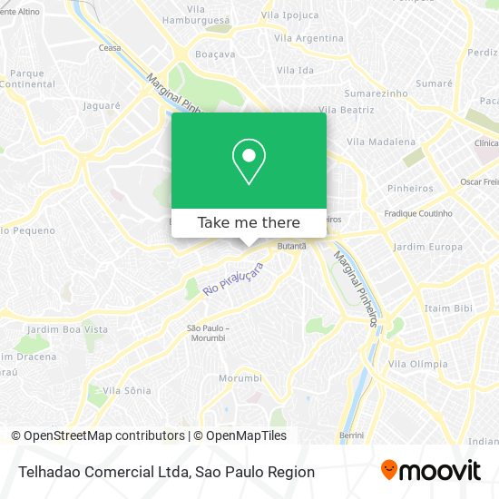 Mapa Telhadao Comercial Ltda