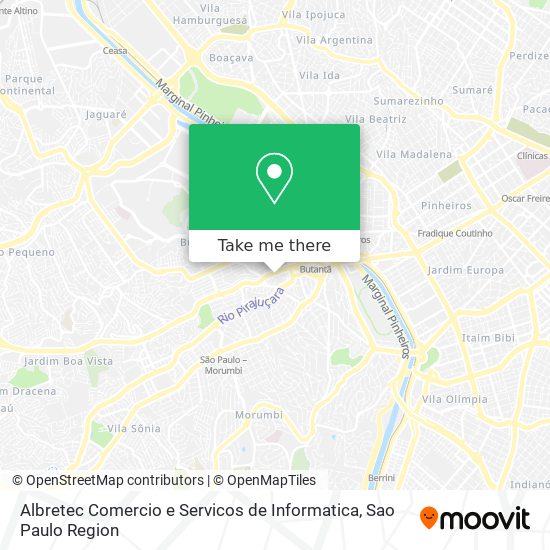 Mapa Albretec Comercio e Servicos de Informatica