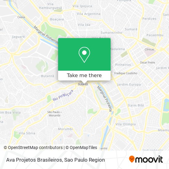 Ava Projetos Brasileiros map