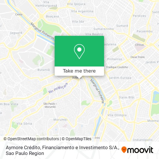 Mapa Aymore Crédito, Financiamento e Investimento S / A.