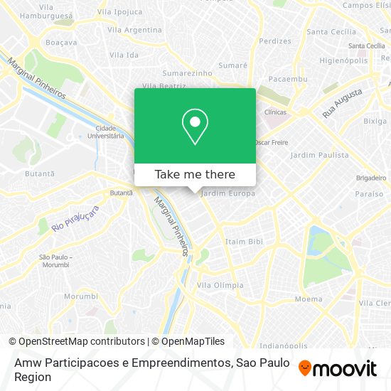 Mapa Amw Participacoes e Empreendimentos