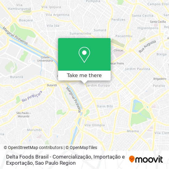 Mapa Delta Foods Brasil - Comercialização, Importação e Exportação