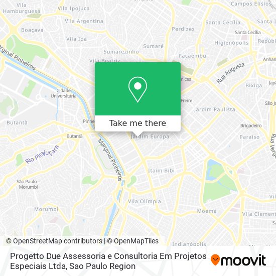 Progetto Due Assessoria e Consultoria Em Projetos Especiais Ltda map