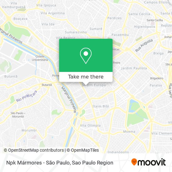 Npk Mármores - São Paulo map