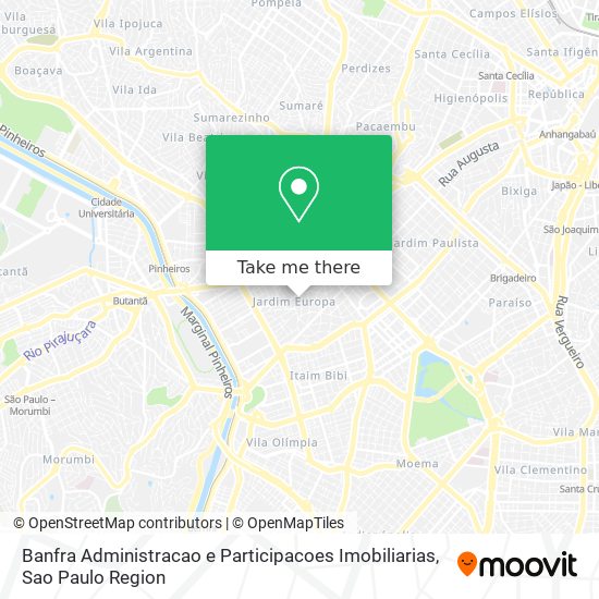Mapa Banfra Administracao e Participacoes Imobiliarias