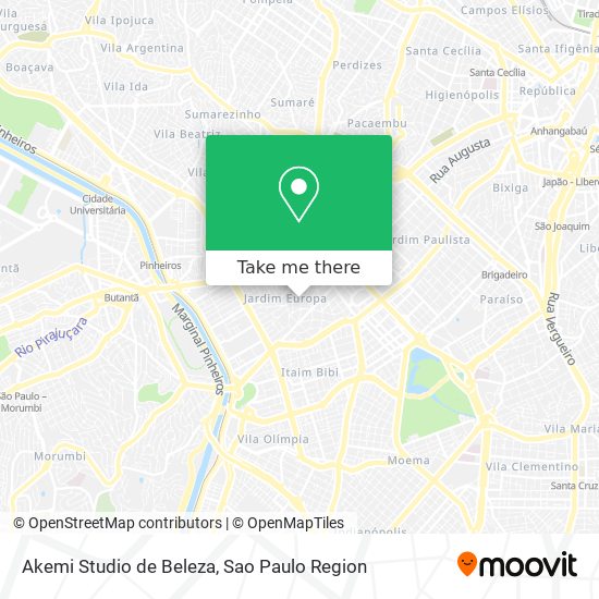 Akemi Studio de Beleza map