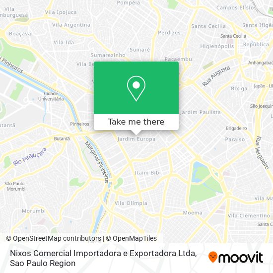 Mapa Nixos Comercial Importadora e Exportadora Ltda