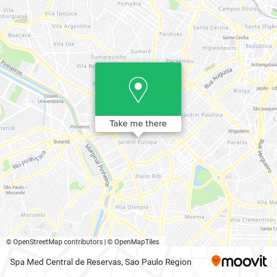 Spa Med Central de Reservas map