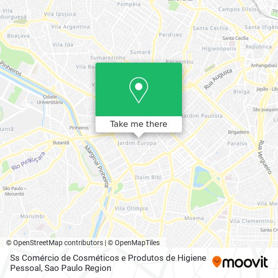 Ss Comércio de Cosméticos e Produtos de Higiene Pessoal map