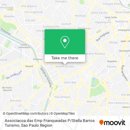 Associacoa das Emp Franqueadas P / Stella Barros Turismo map