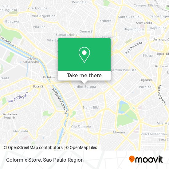 Mapa Colormix Store