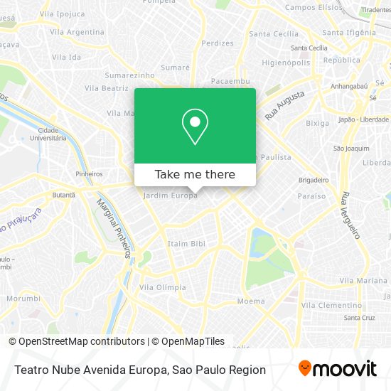 Mapa Teatro Nube Avenida Europa