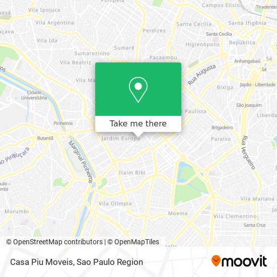 Mapa Casa Piu Moveis