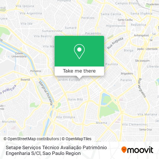 Setape Serviços Técnico Avaliação Patrimônio Engenharia S / Cl map