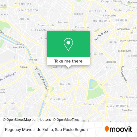 Regency Moveis de Estilo map