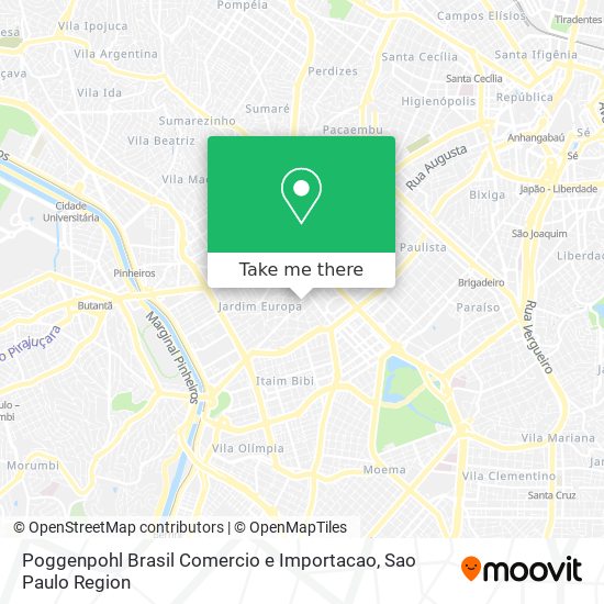 Poggenpohl Brasil Comercio e Importacao map