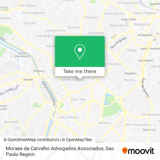 Moraes de Carvalho Advogados Associados map