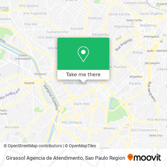 Girassol Agencia de Atendimento map