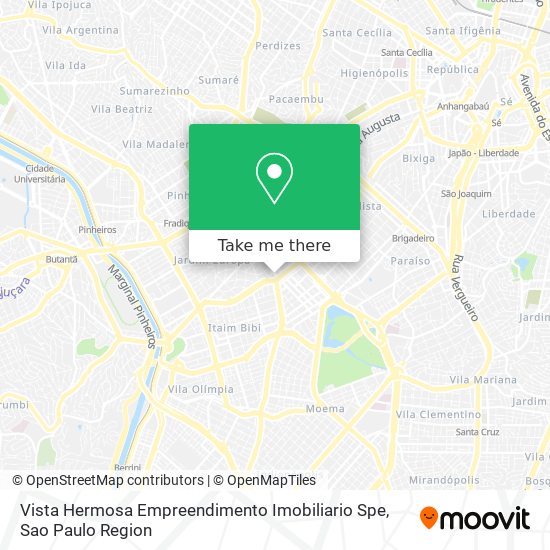 Mapa Vista Hermosa Empreendimento Imobiliario Spe