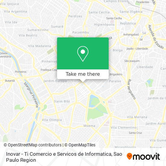 Mapa Inovar - Ti Comercio e Servicos de Informatica