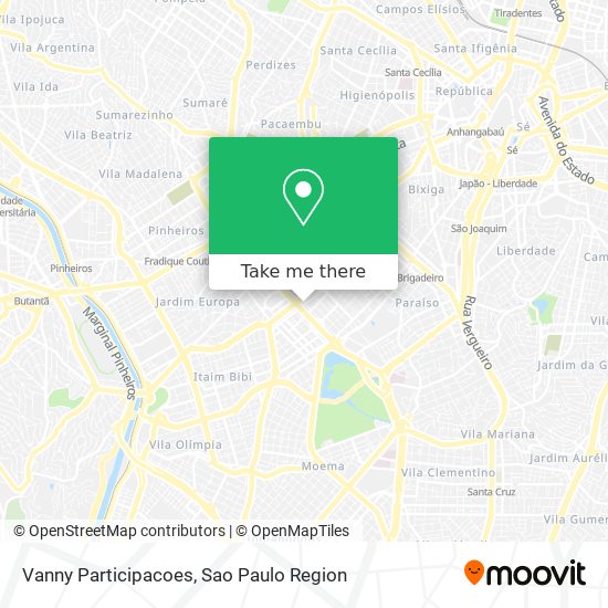 Vanny Participacoes map