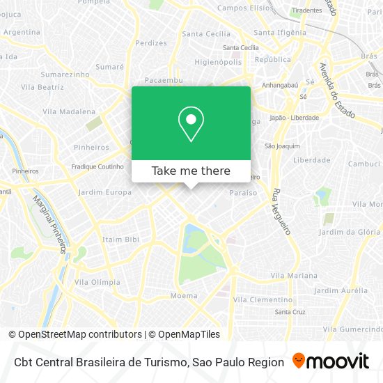 Cbt Central Brasileira de Turismo map