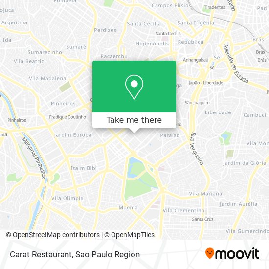 Carat Restaurant map