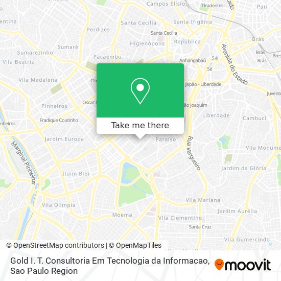 Gold I. T. Consultoria Em Tecnologia da Informacao map