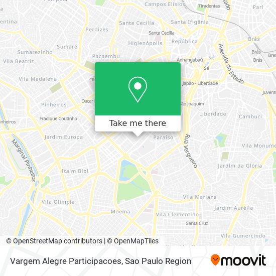 Mapa Vargem Alegre Participacoes