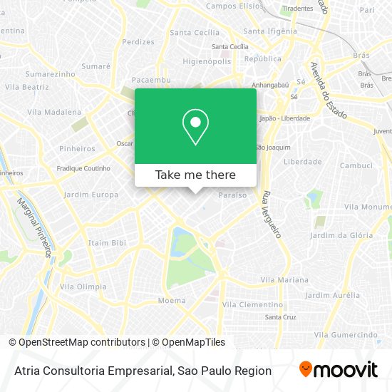 Atria Consultoria Empresarial map