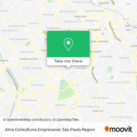 Mapa Atria Consultoria Empresarial