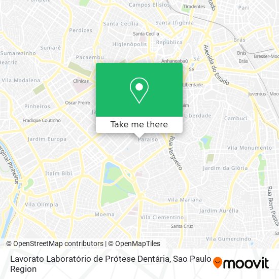 Mapa Lavorato Laboratório de Prótese Dentária