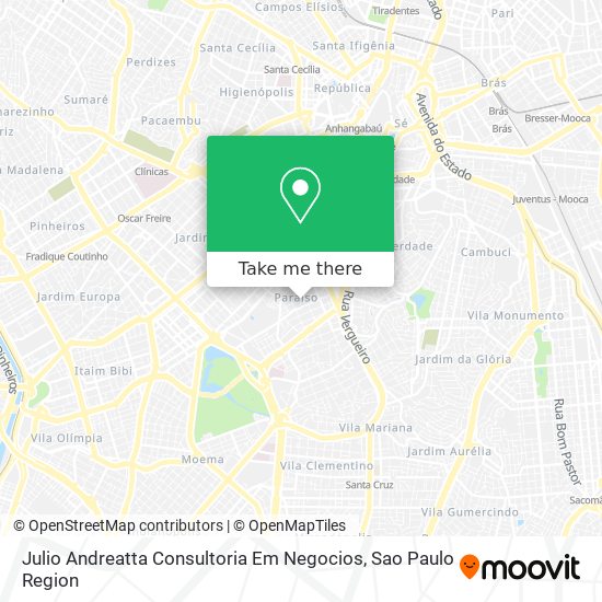 Mapa Julio Andreatta Consultoria Em Negocios