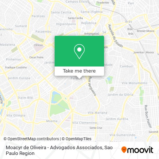 Moacyr de Oliveira - Advogados Associados map