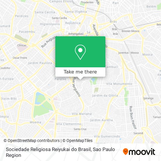 Sociedade Religiosa Reiyukai do Brasil map