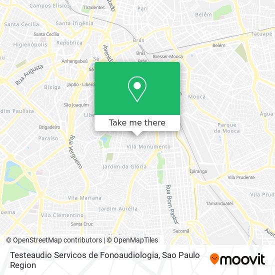 Mapa Testeaudio Servicos de Fonoaudiologia