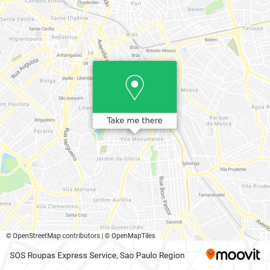 Mapa SOS Roupas Express Service