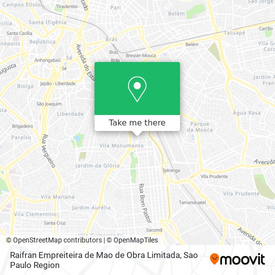 Raifran Empreiteira de Mao de Obra Limitada map