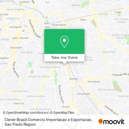 Clever Brasil Comercio Importacao e Exportacao map