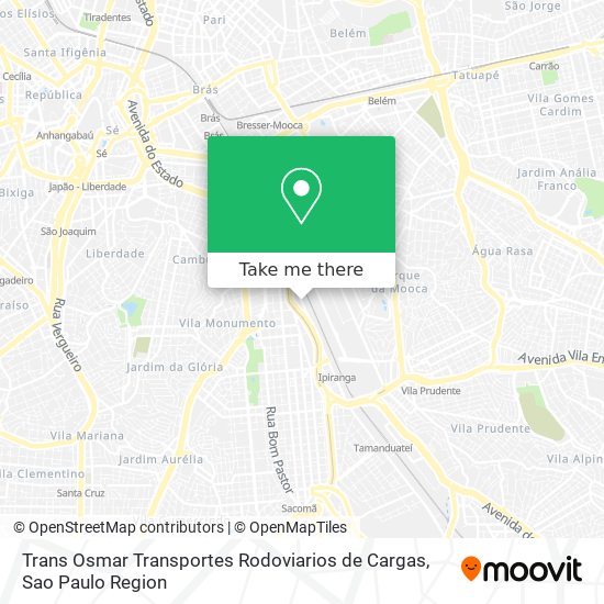 Trans Osmar Transportes Rodoviarios de Cargas map