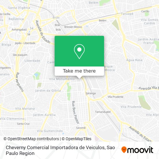 Cheverny Comercial Importadora de Veiculos map