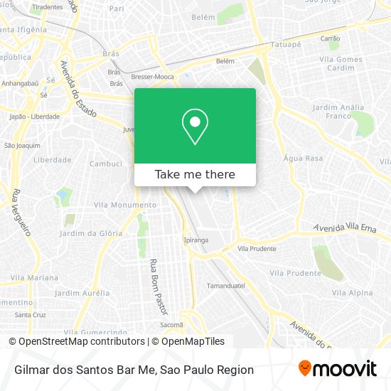 Mapa Gilmar dos Santos Bar Me